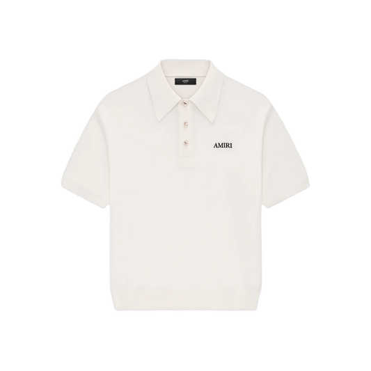 Camiseta Tipo Polo Blanca AMIRI Spirit