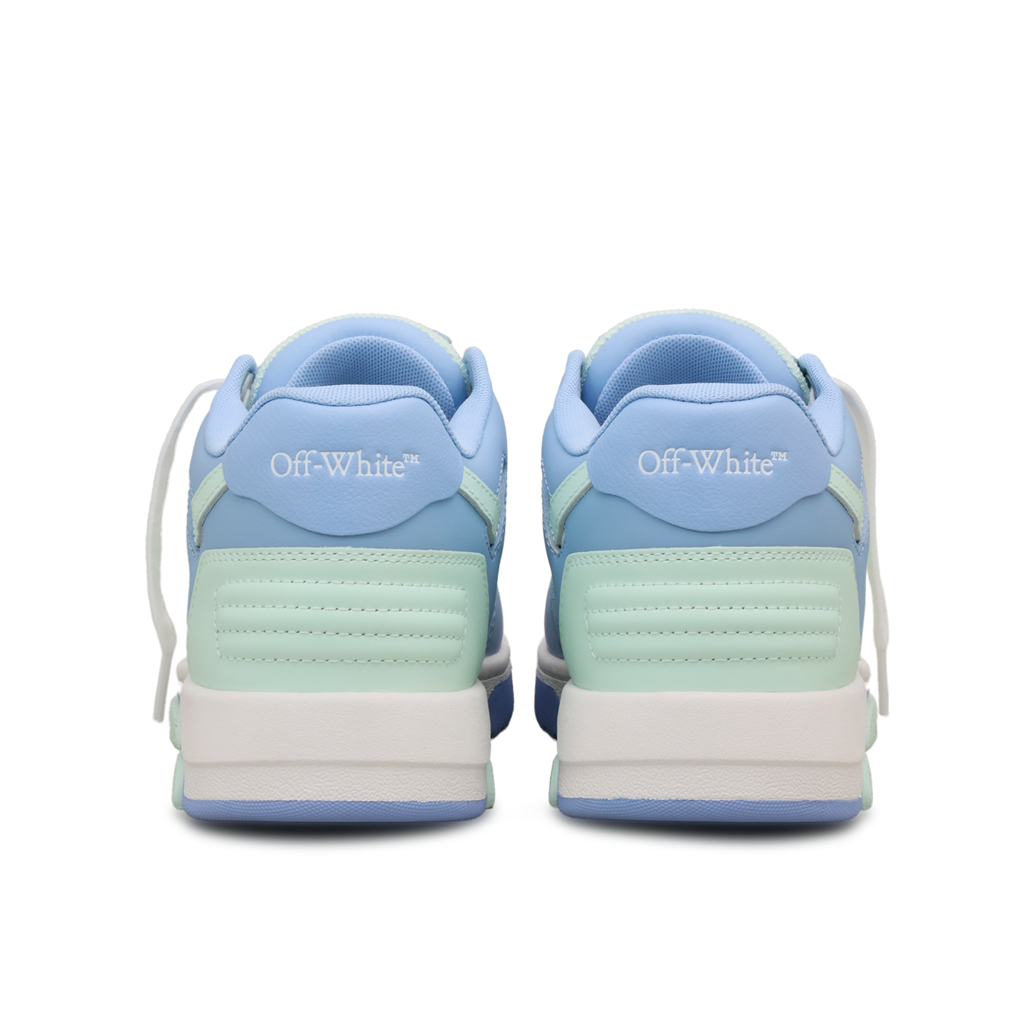 Sneakers Azules Off-White "OOO" Tricolor Dusty Blue - Baby Blue