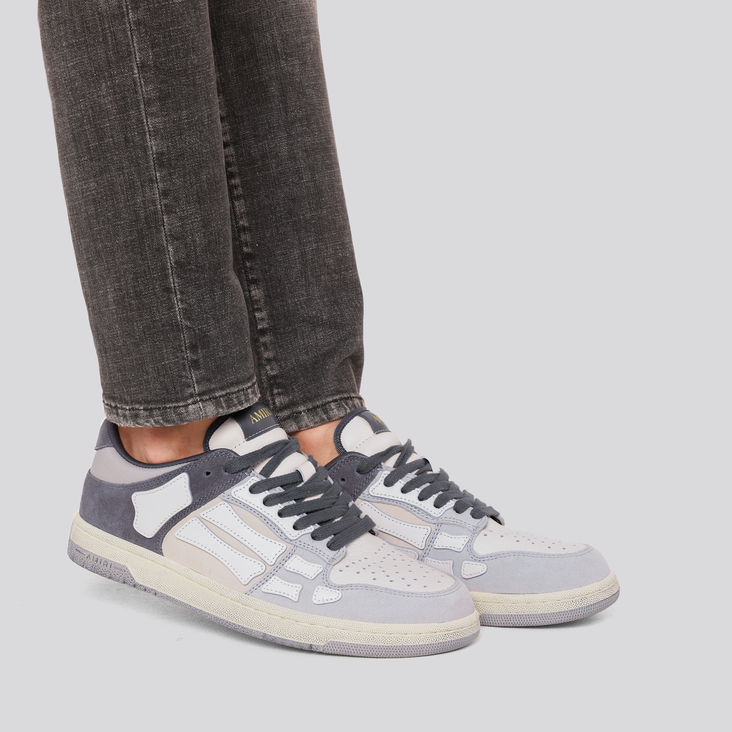 Sneakers Gris AMIRI Skel Top Low