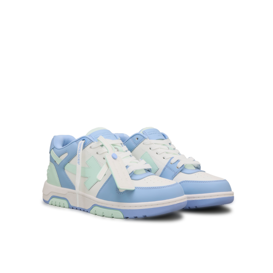 Sneakers Azules Off-White "OOO" Tricolor Dusty Blue - Baby Blue