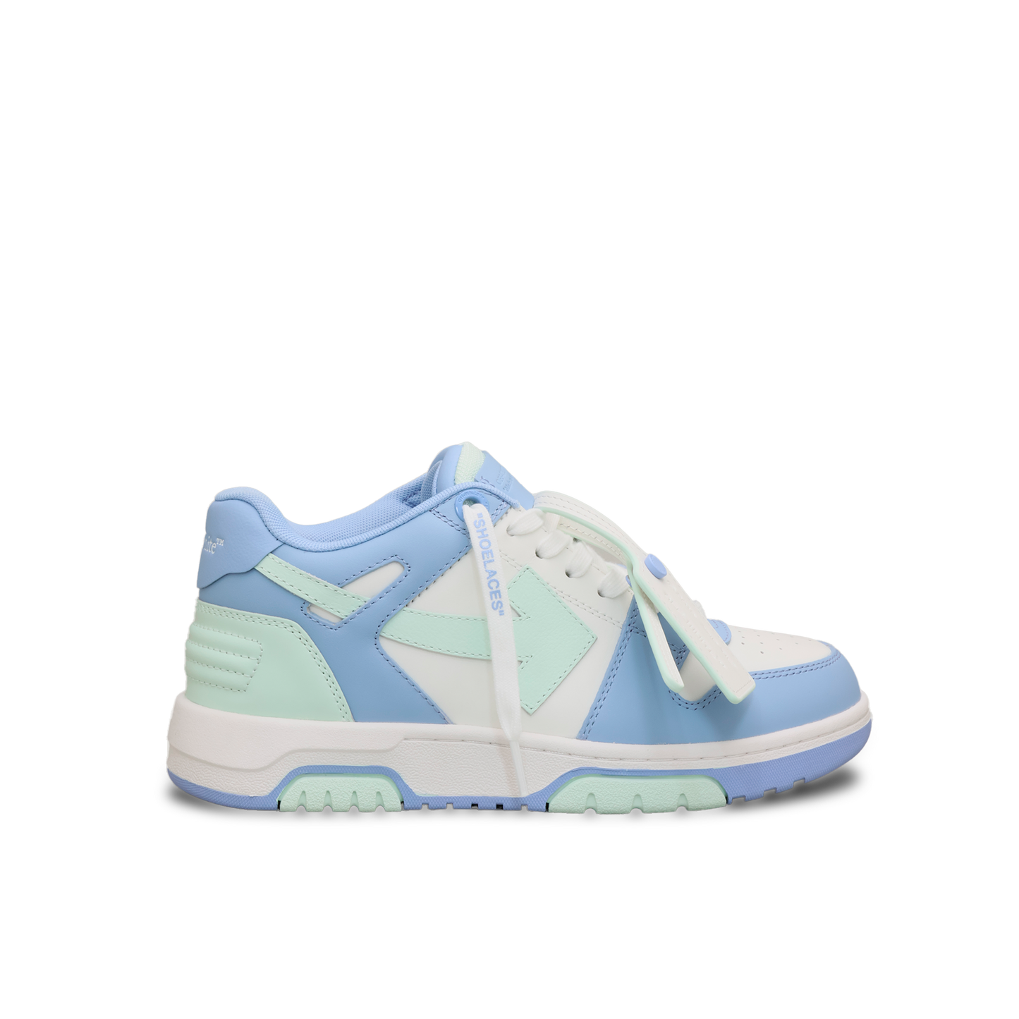 Sneakers Azules Off-White "OOO" Tricolor Dusty Blue - Baby Blue