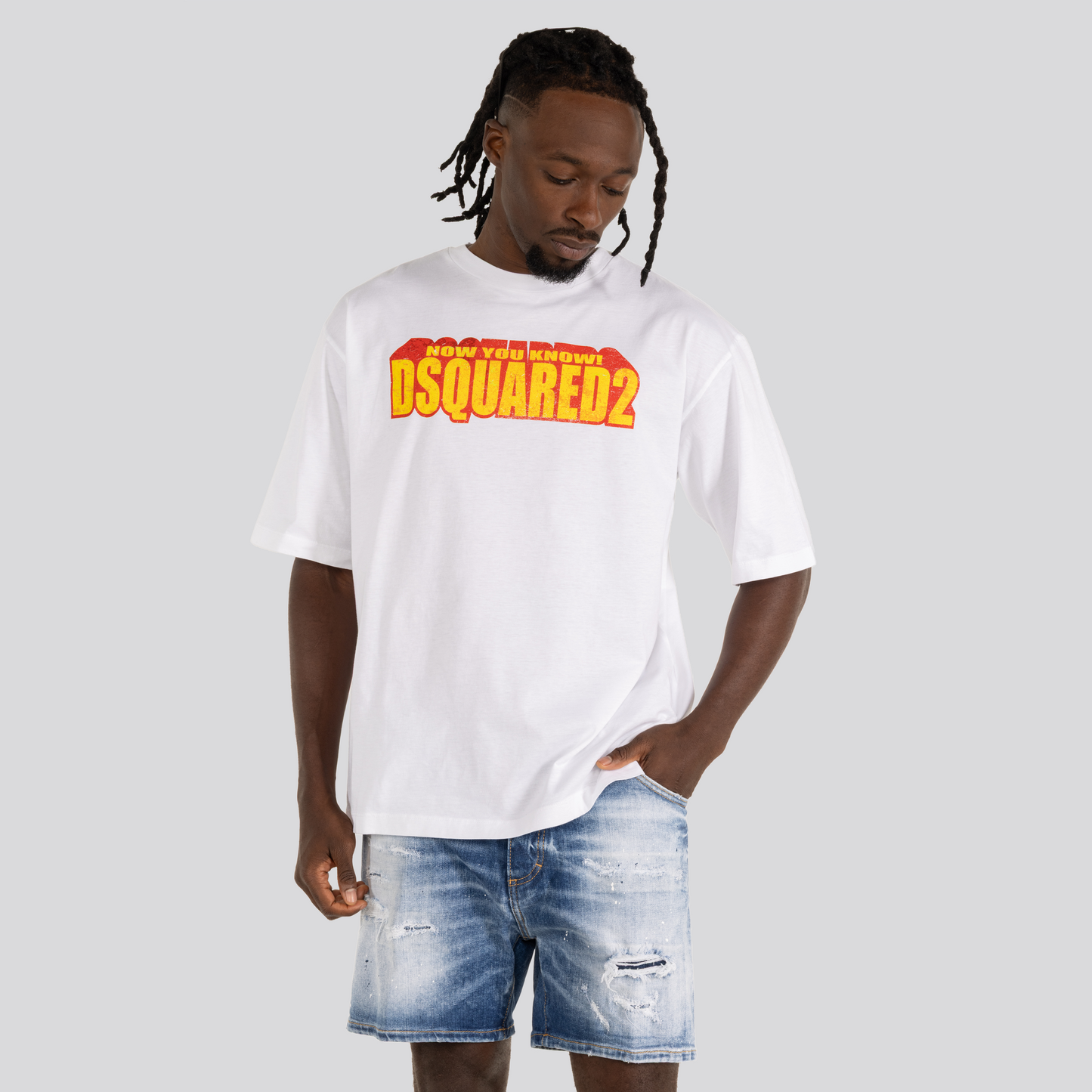 Camiseta Blanca Dsquared2 3D