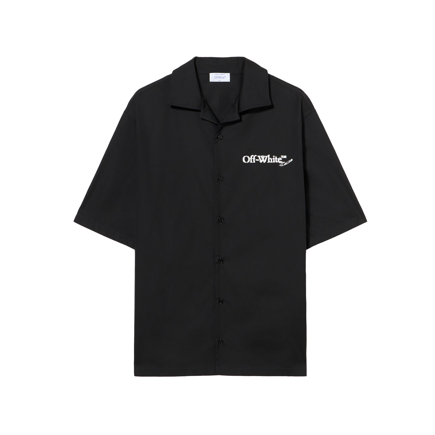 Camisa Negra Off-White Logo