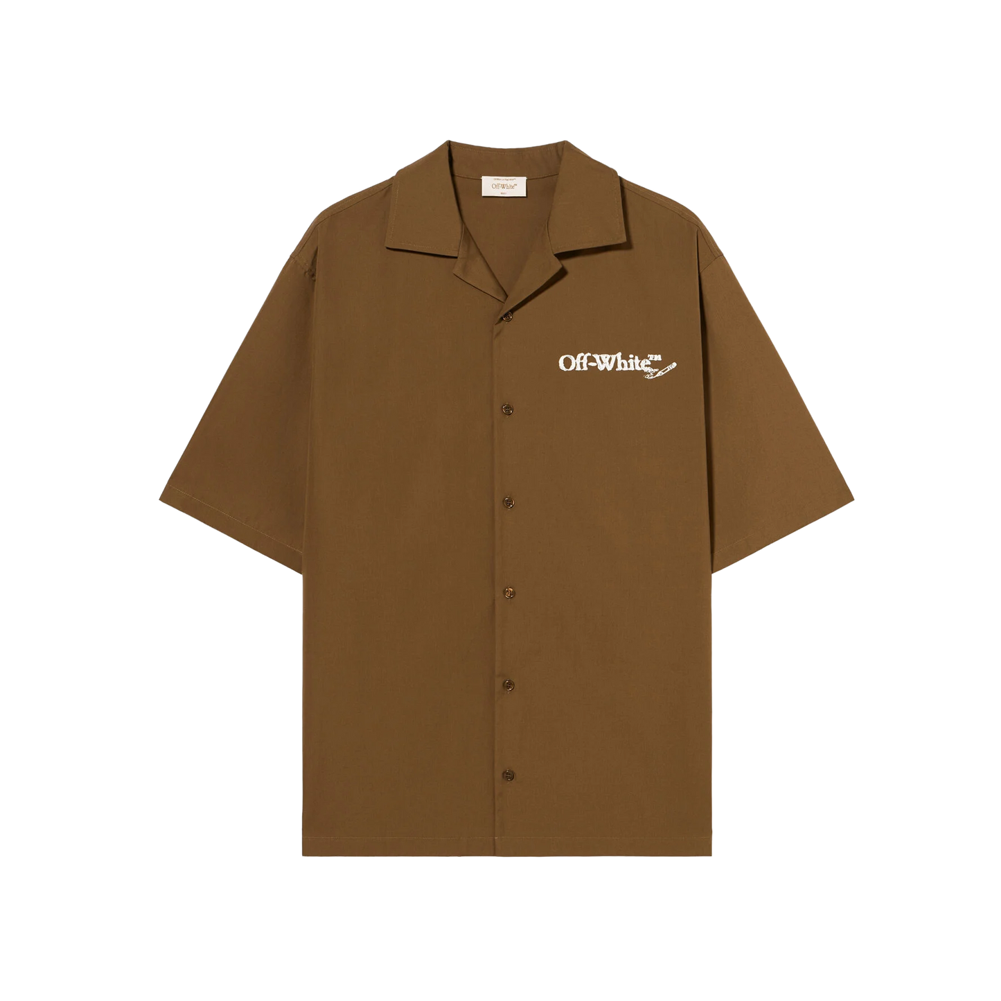 Camisa Café Off-White Scribble Arrow