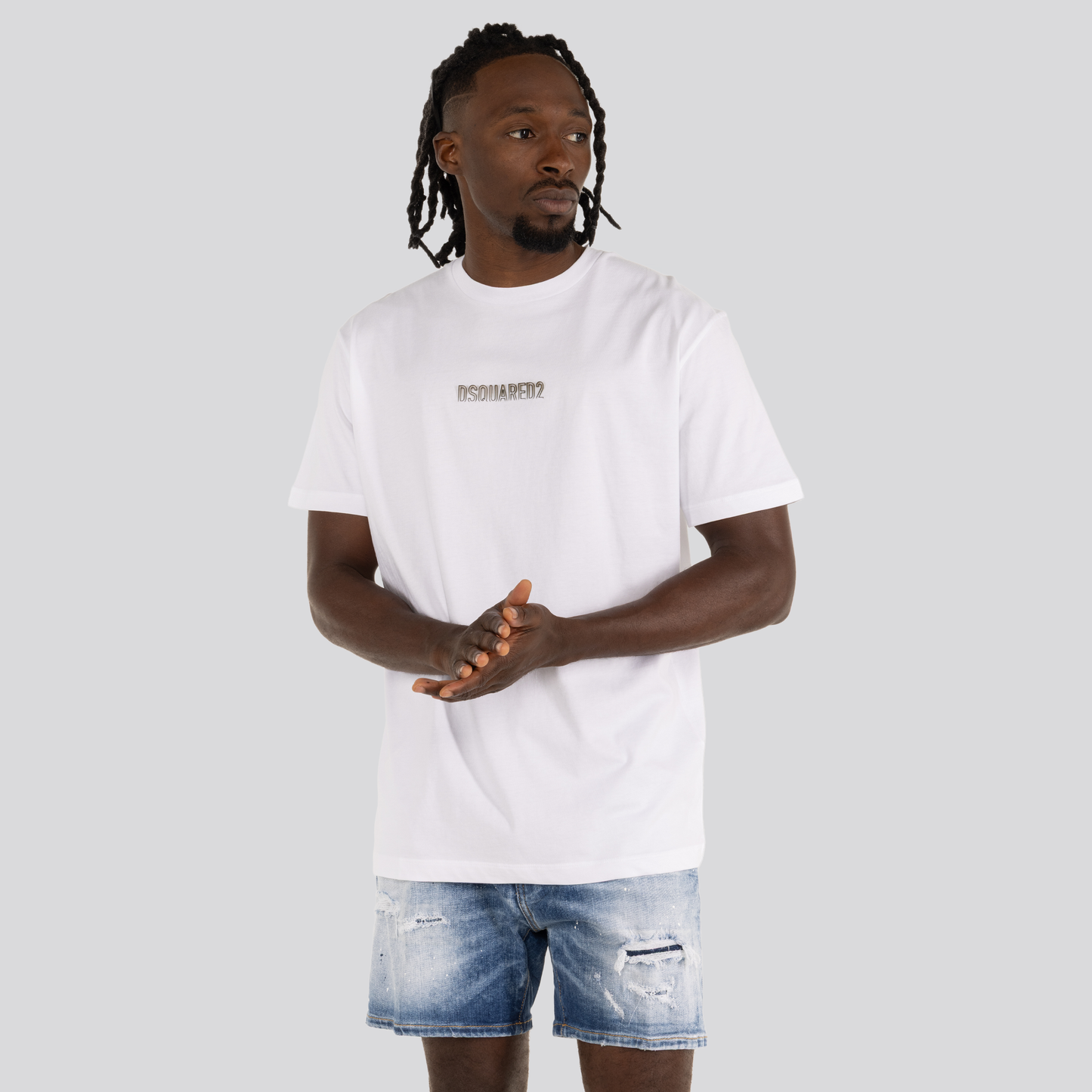 Camiseta Blanca Dsquared2 Logo Print