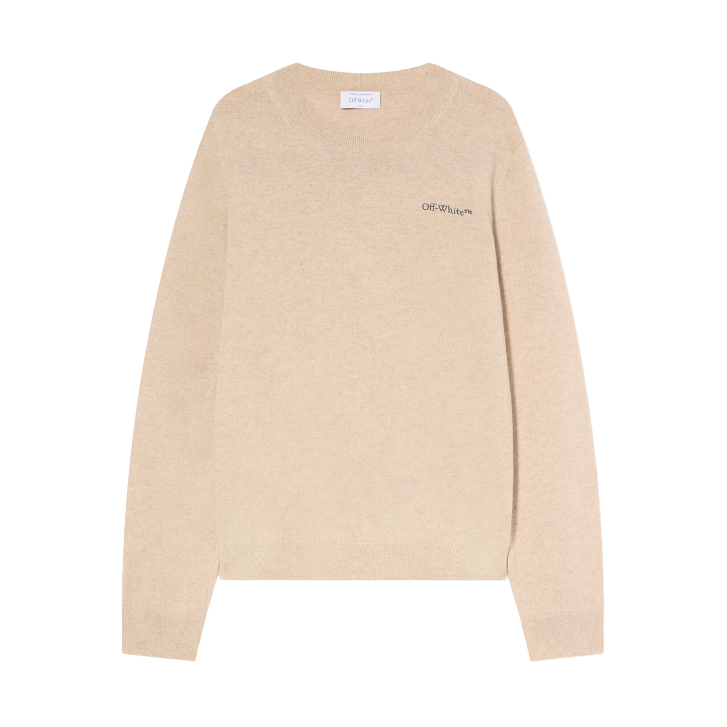 Buzo Beige Off-White Quote