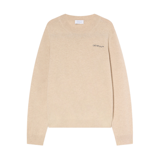 Buzo Beige Off-White Quote