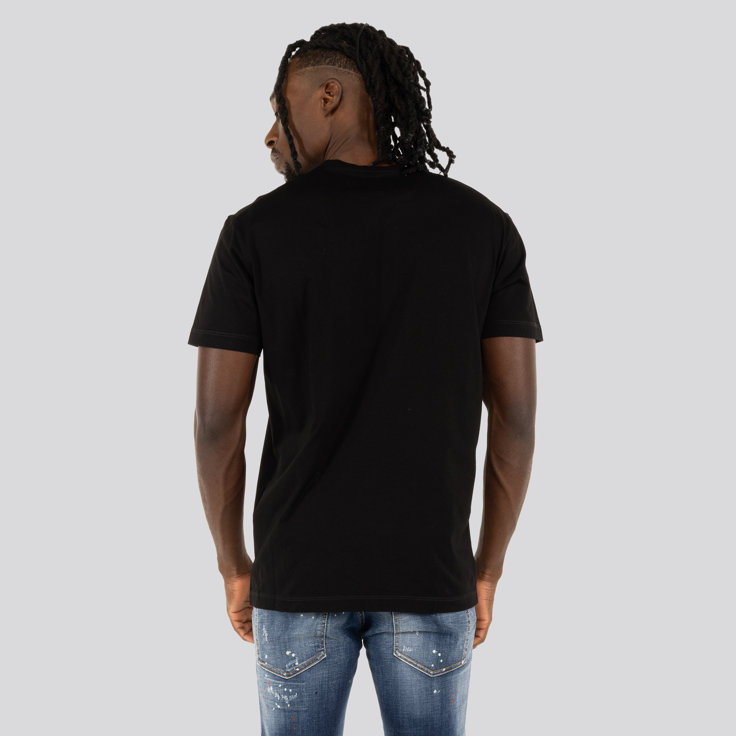 Camiseta Negra Dsquared2 Silver Patch