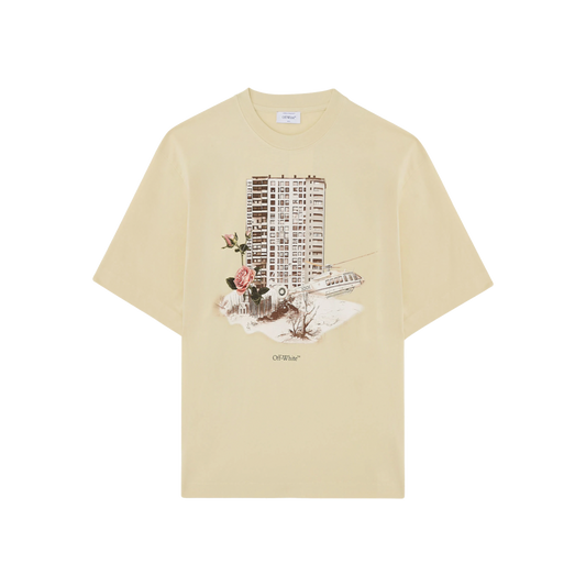 Camiseta Verde Off-White Building Skate