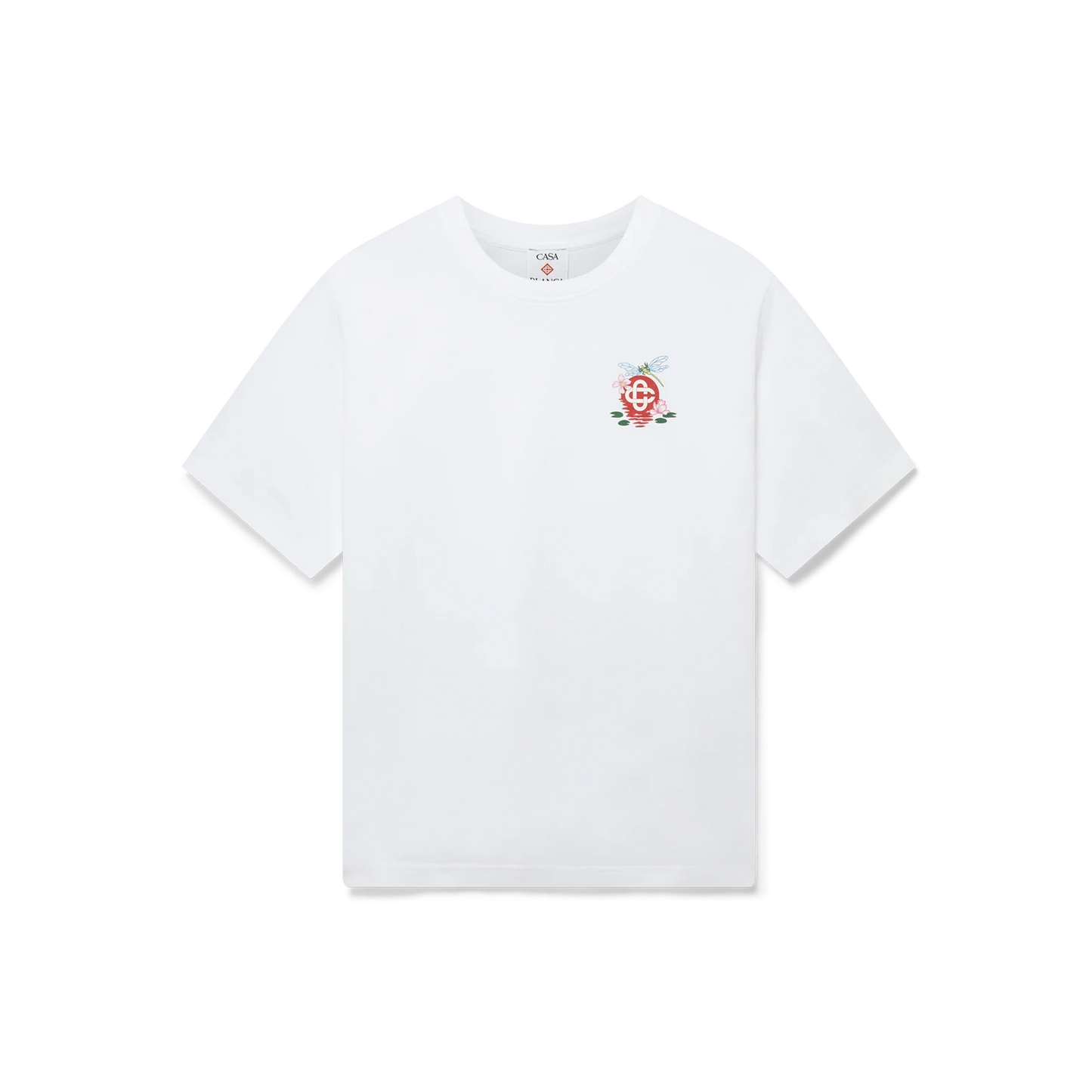 Camiseta Blanca Casablanca Dragonfly Floral