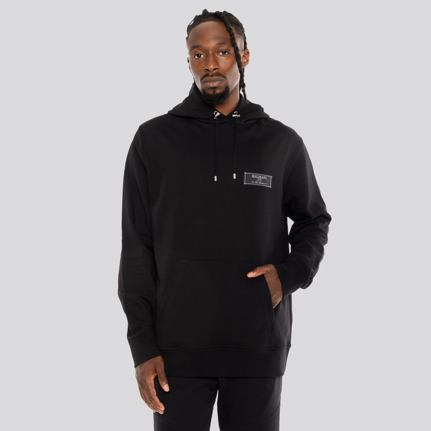 Buzo Negro Balmain Tag