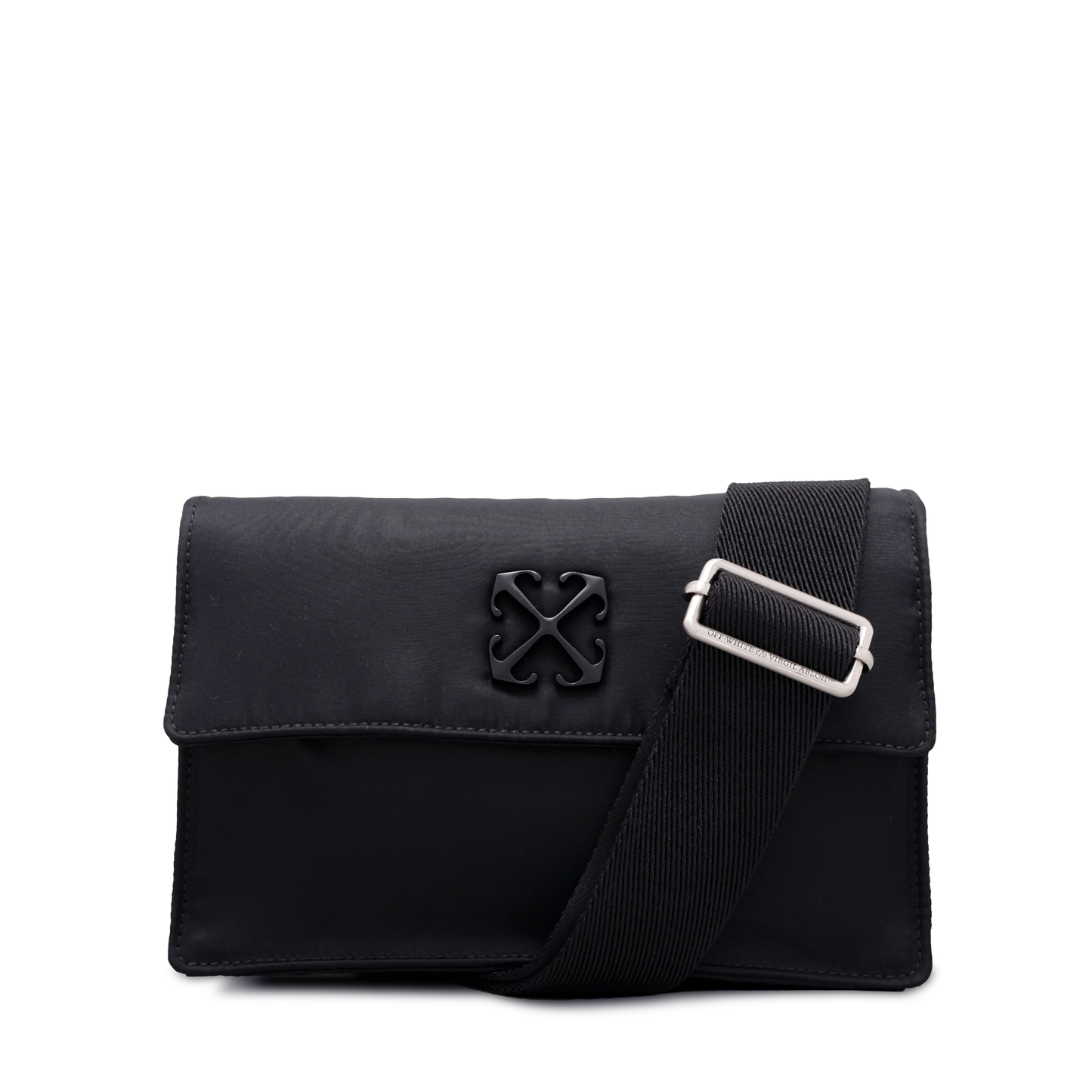 Bolso Negro Off-White Soft Jitney 1.4 Nylon