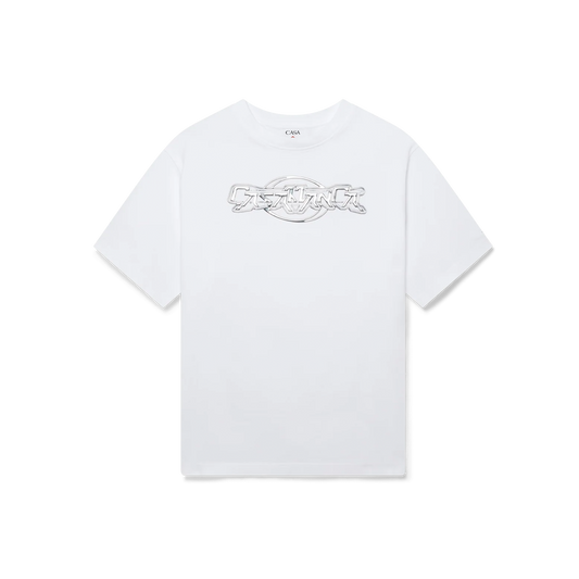 Camiseta Blanca Casablanca 3d Print Oversized