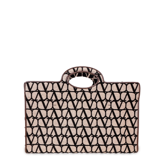Bag Tote Beige Negro Valentino Iconographe
