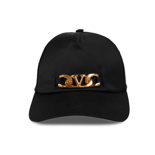Gorra Negra Valentino Vlogo