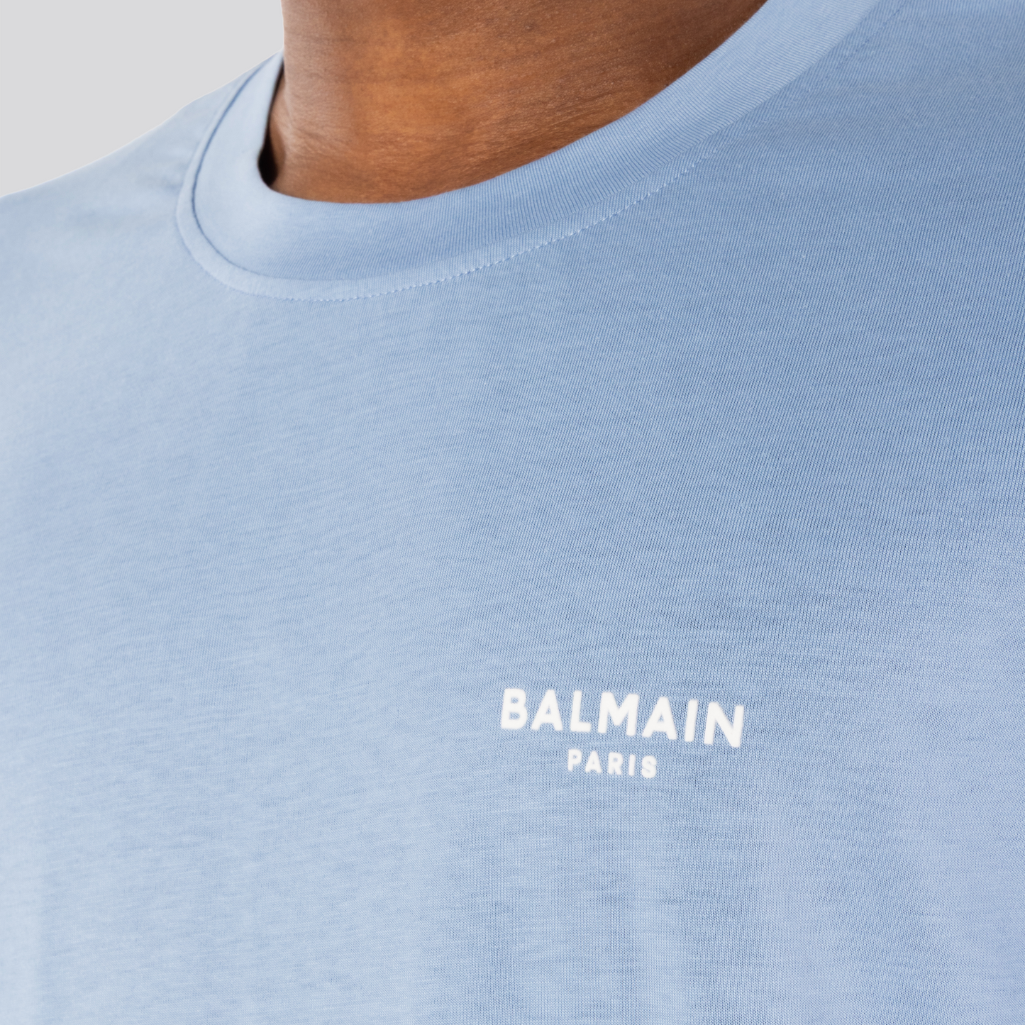 Camiseta Celeste Balmain Logo