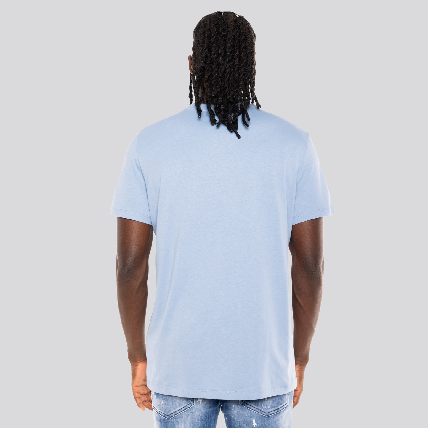Camiseta Celeste Balmain Logo