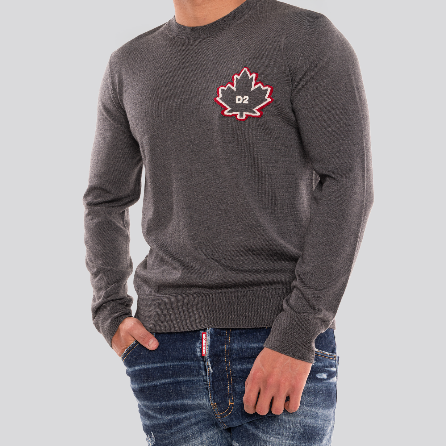 Buzo Gris Dsquared2 Leaf