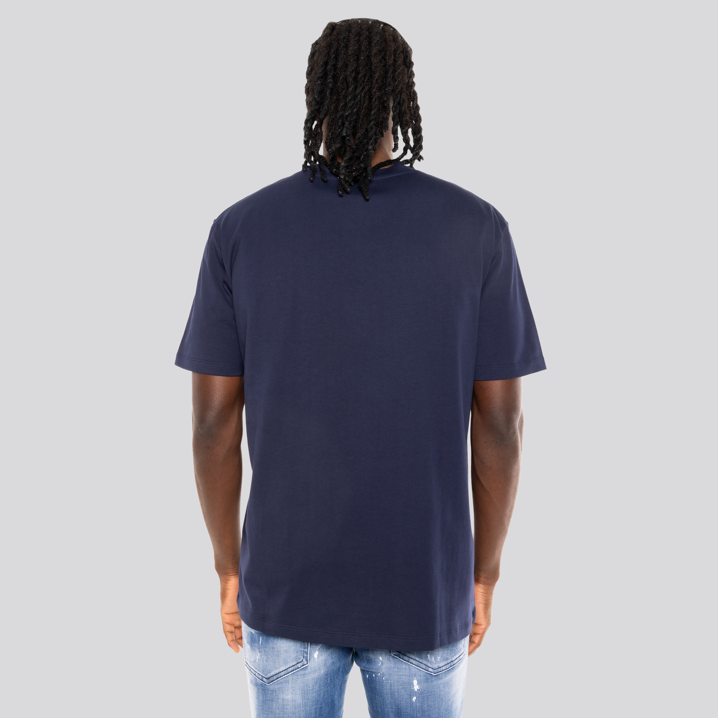 Camiseta Azul Balmain Label