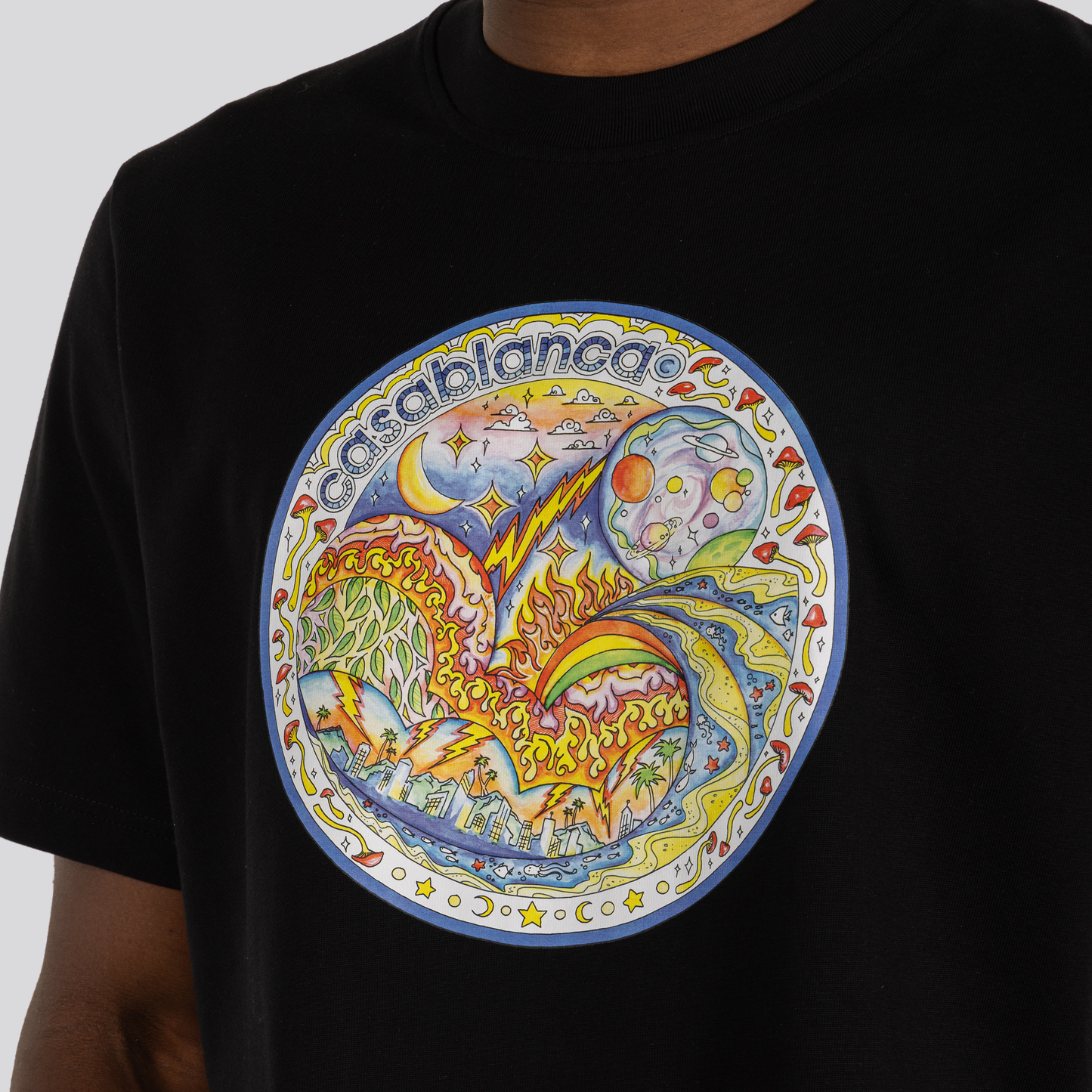 Camiseta Negra Casablanca The Four Elements