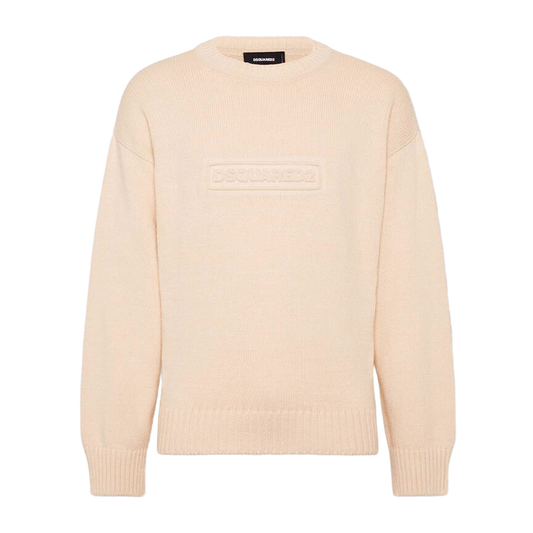 Buzo Blanco Dsquared2 Logo