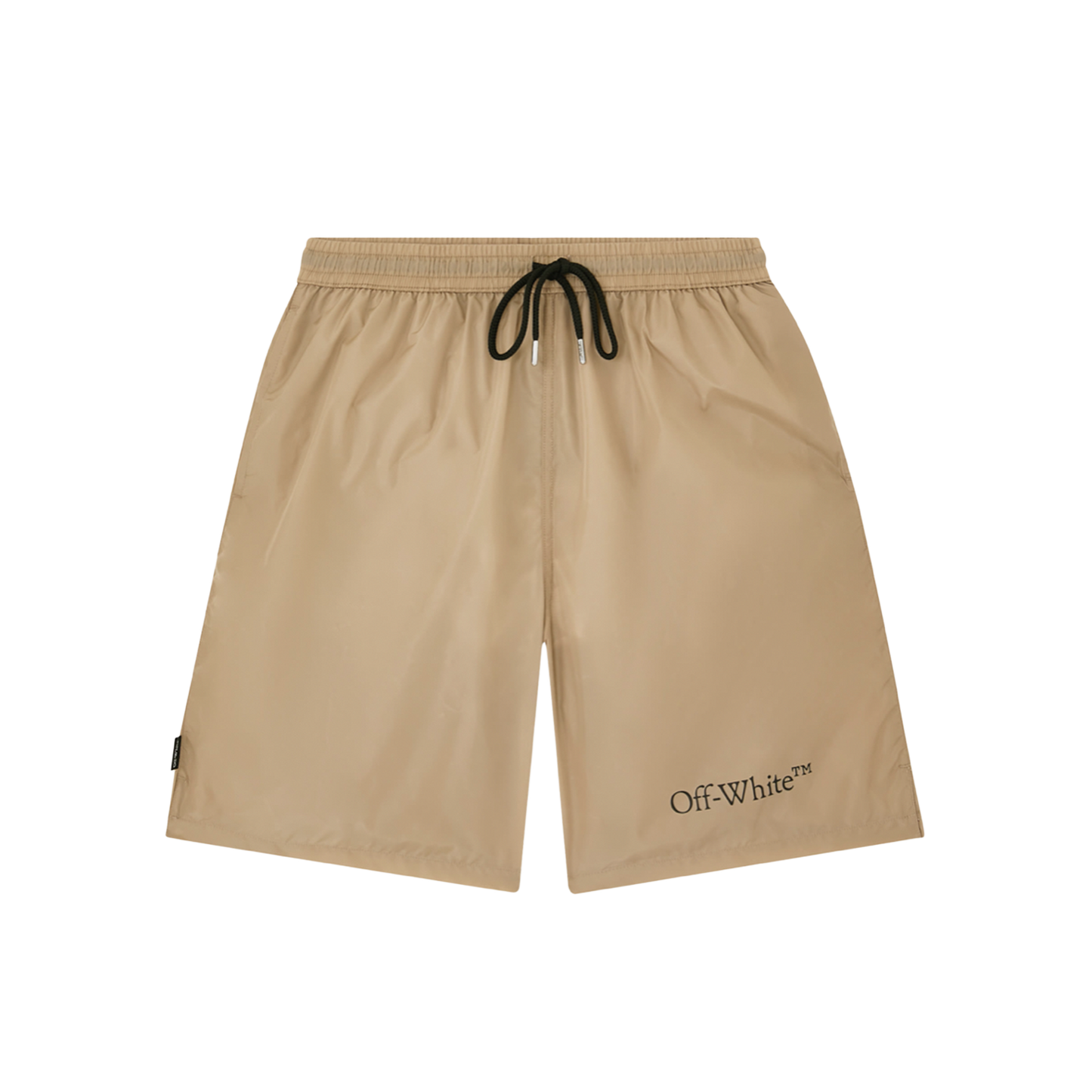 Pantaloneta Beige Off-White Outline Arrow