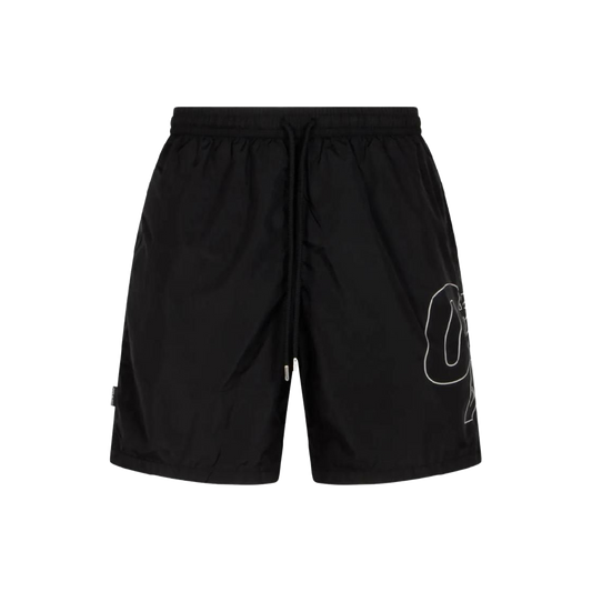 Pantaloneta Negra Off-White Outline Arrow