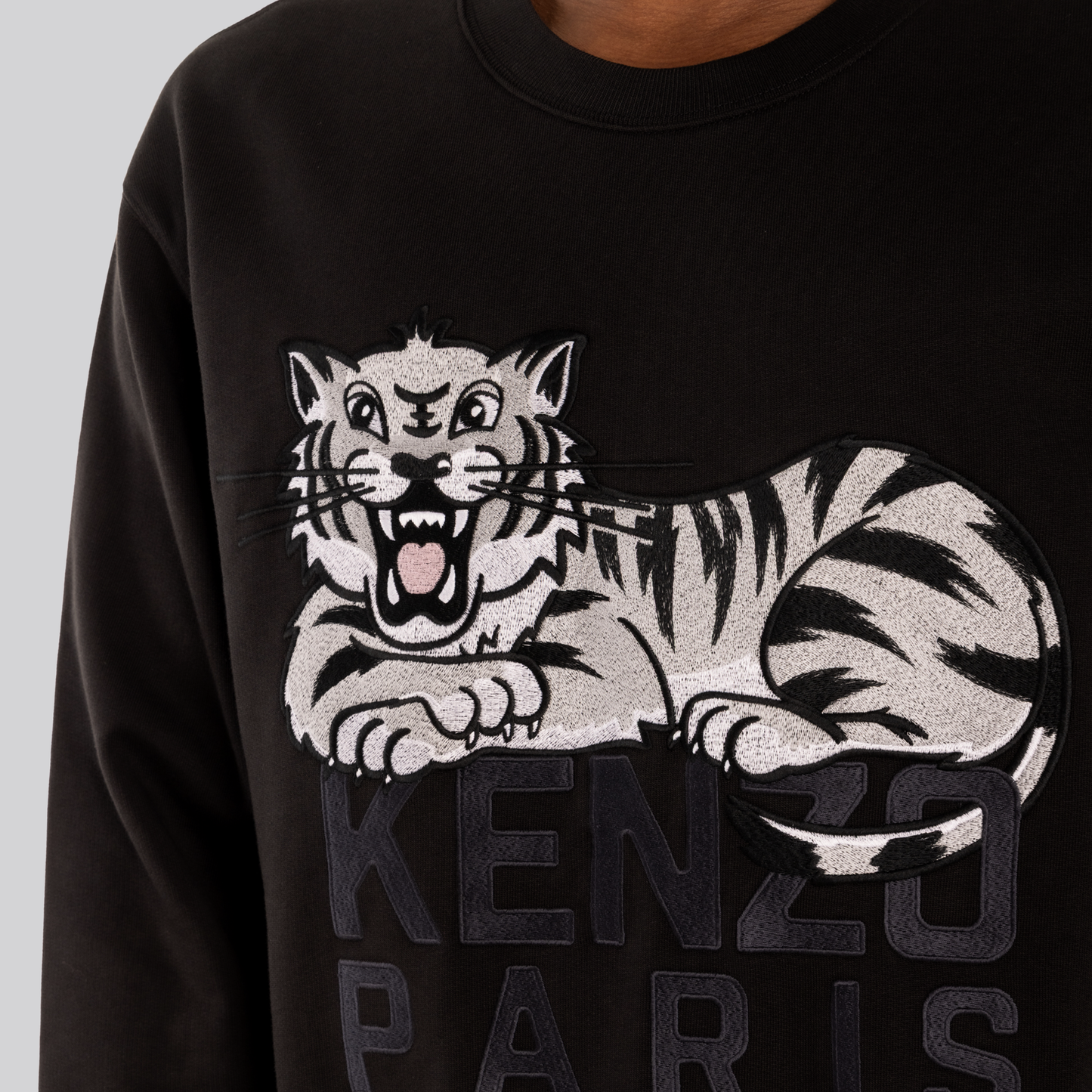Buzo Negro Kenzo Paris Tiger