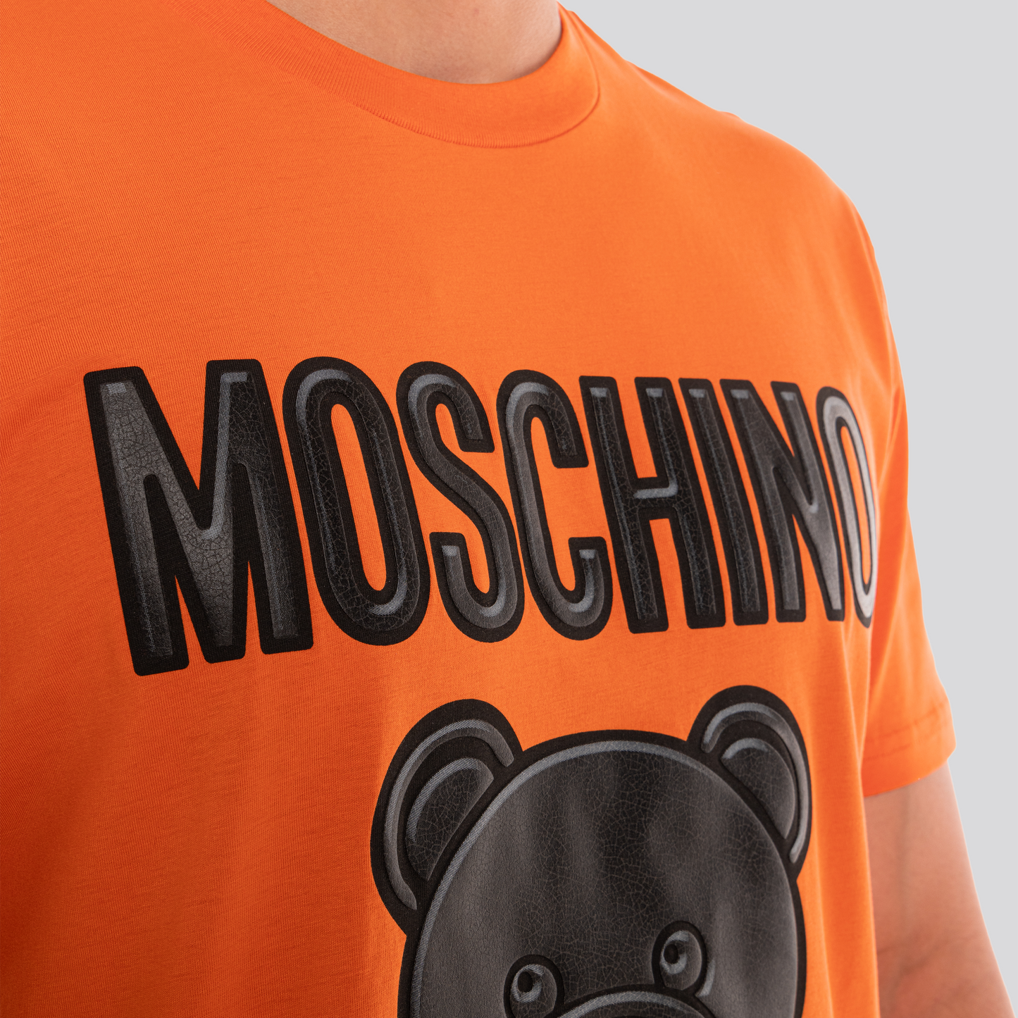 Camiseta Naranjado Moschino Big Teddy