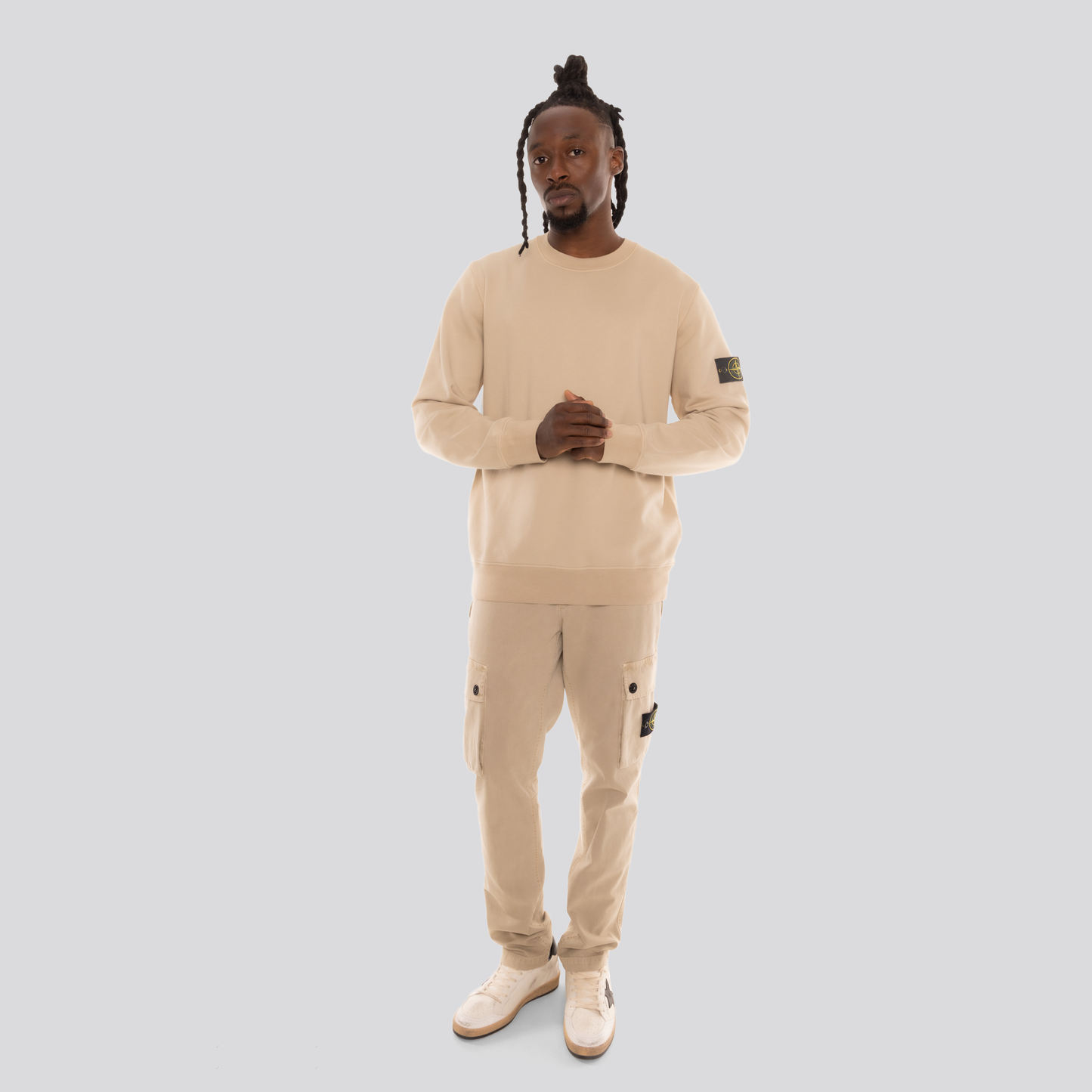 Buzo Beige Stone Island Tag