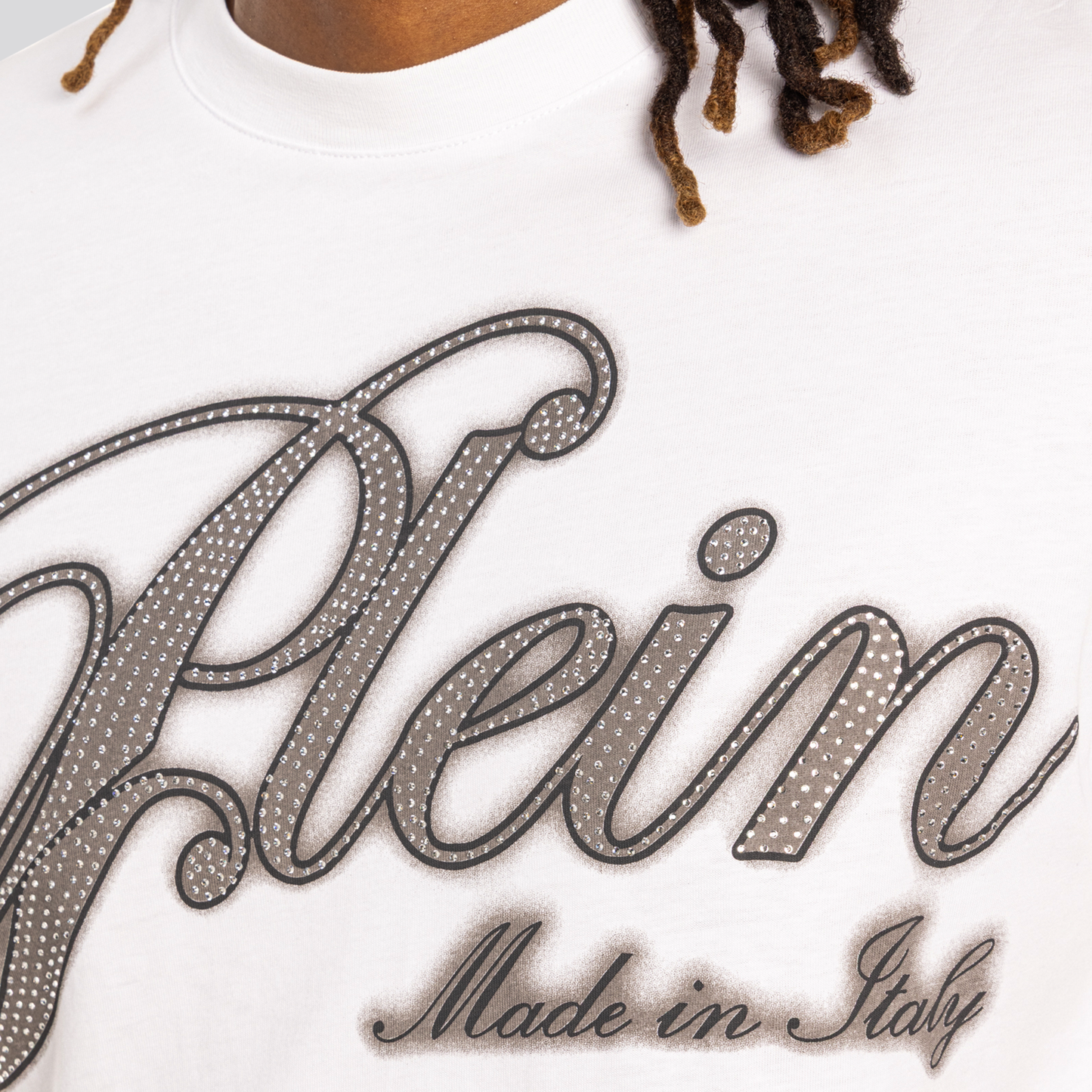 Camiseta Blanca Philipp Plein Strass Signature