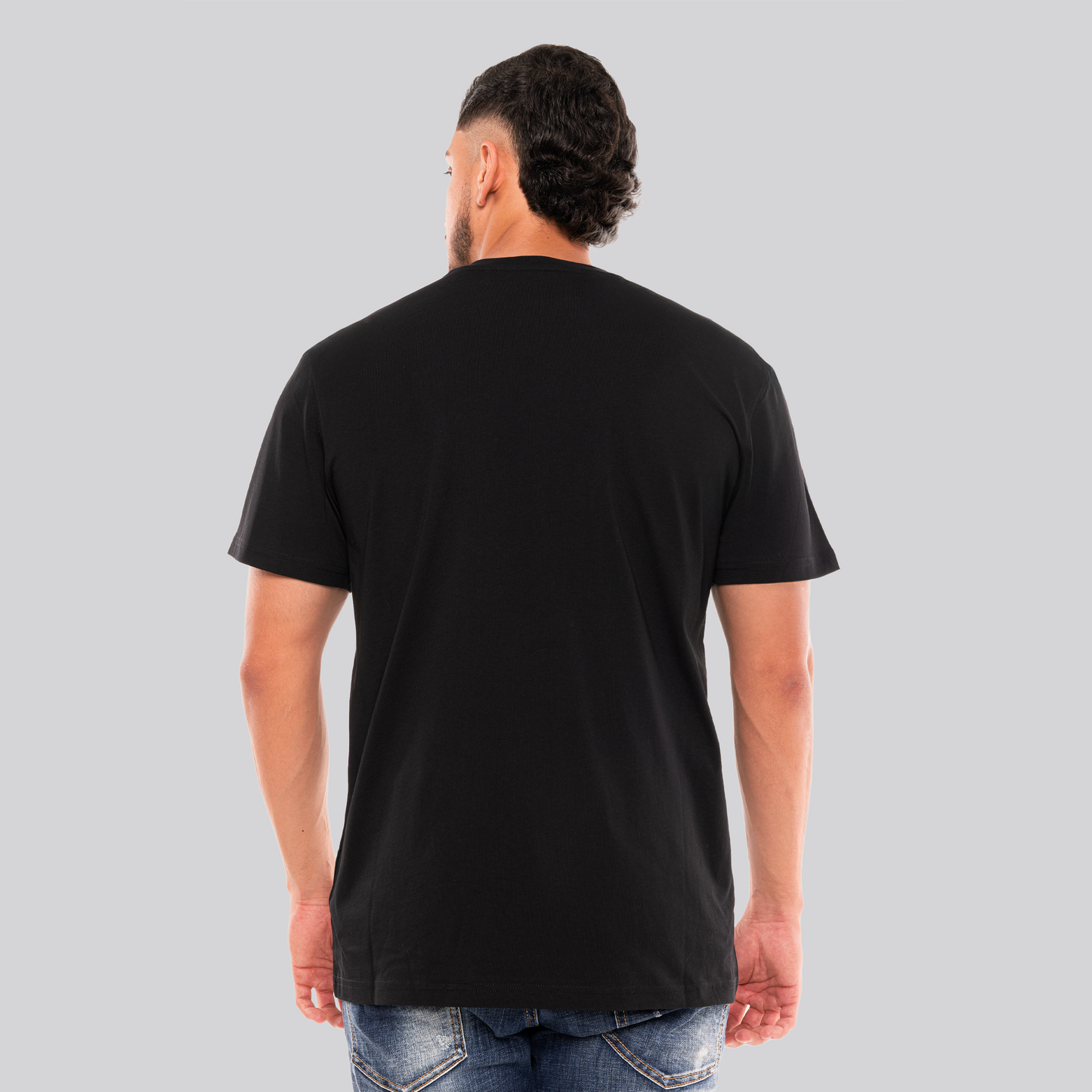 Camiseta Negra Moschino Chest Logo