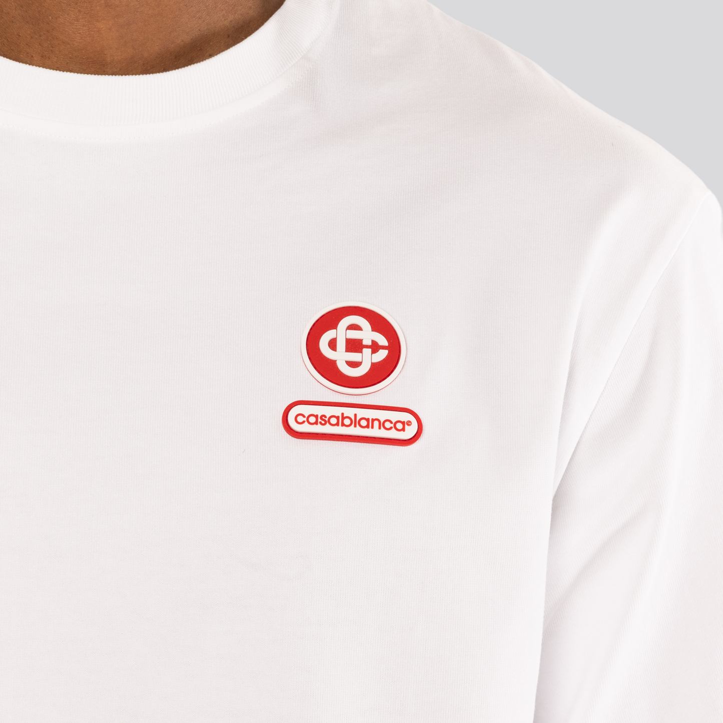 Camiseta Blanca Casablanca Logo Patch