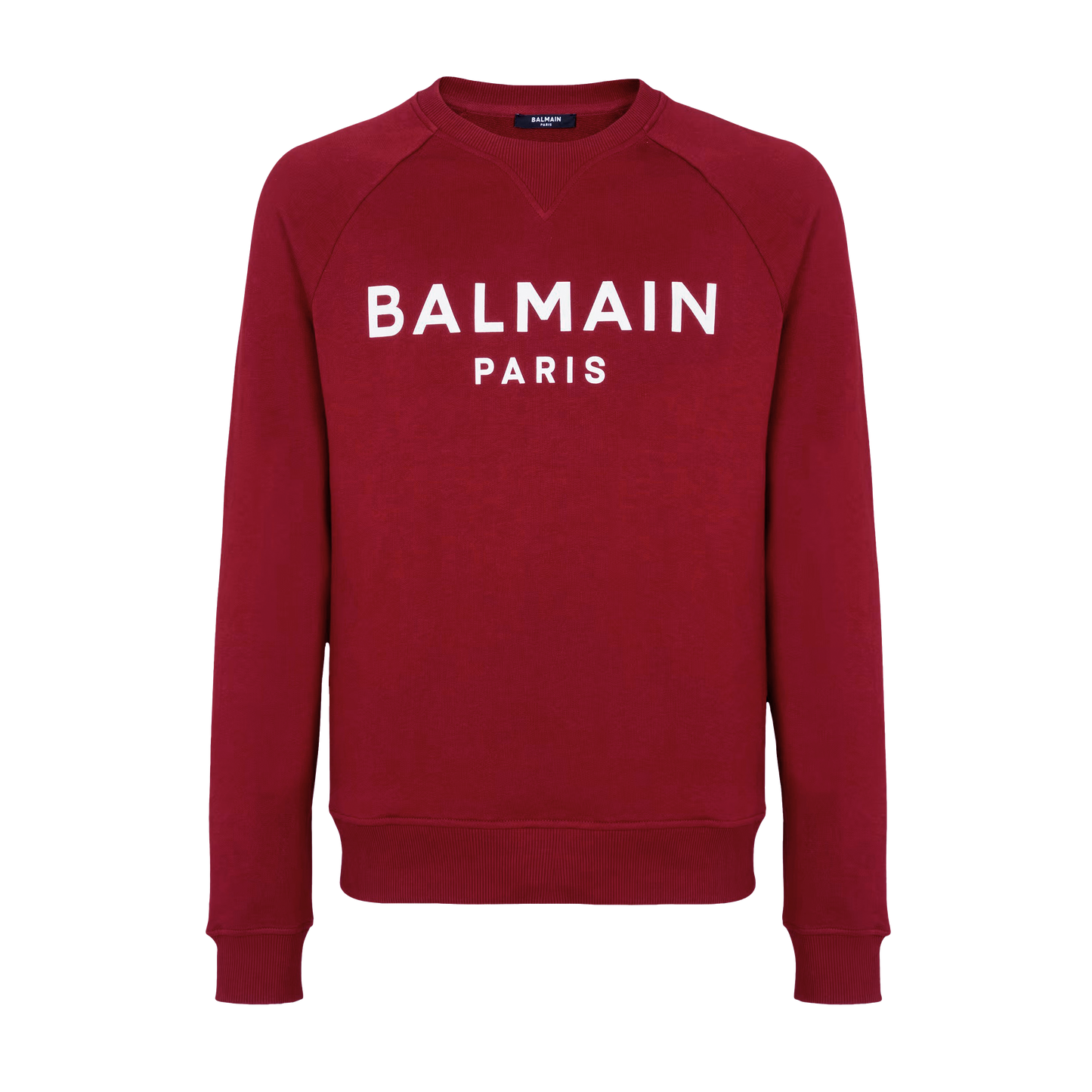 Buzo Bordeaux Balmain Paris Logo
