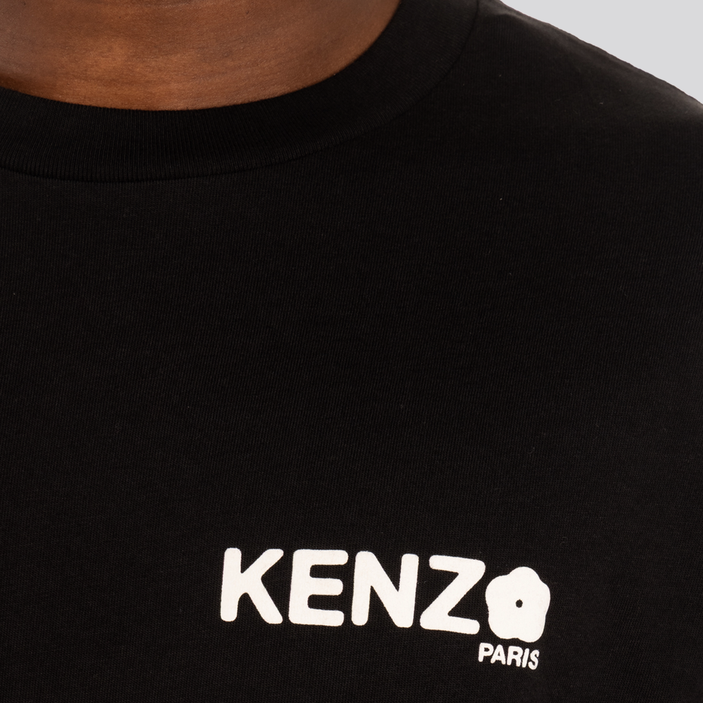 Camiseta Negra Kenzo Flower