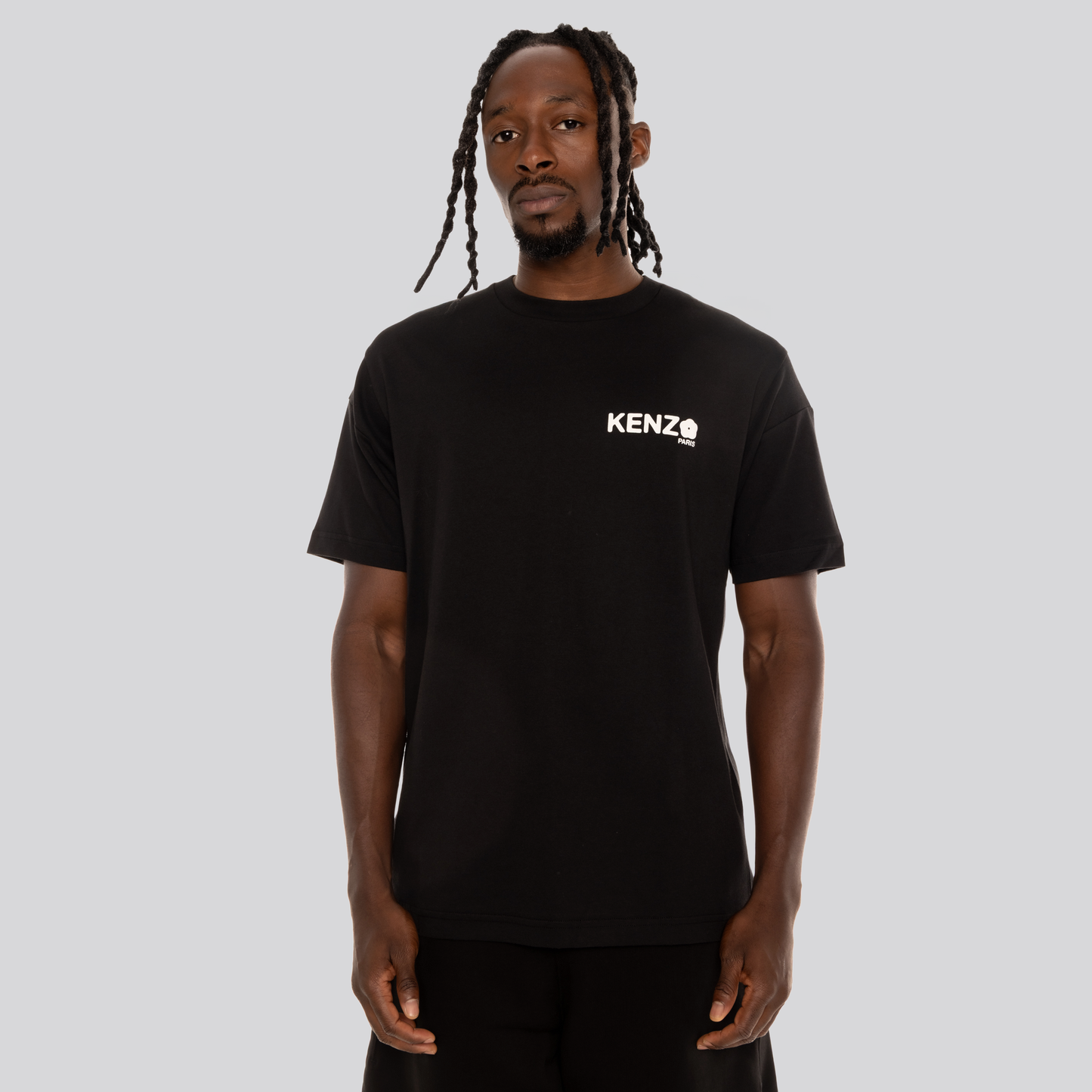 Camiseta Negra Kenzo Flower