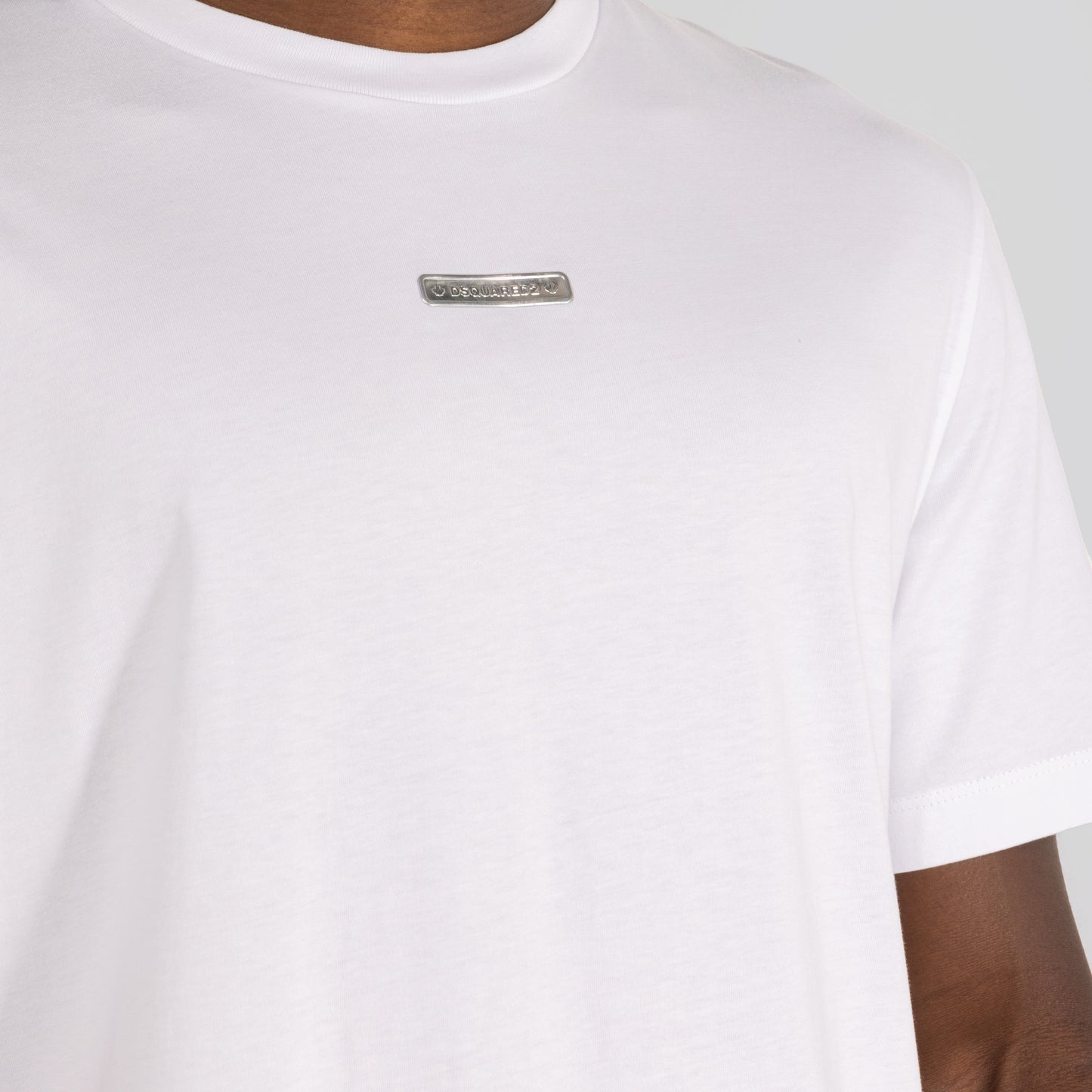 Camiseta negra Dsquared2 Silver Plaque