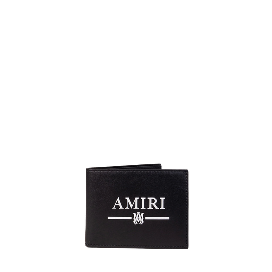 Billetera Negra AMIRI Front Logo