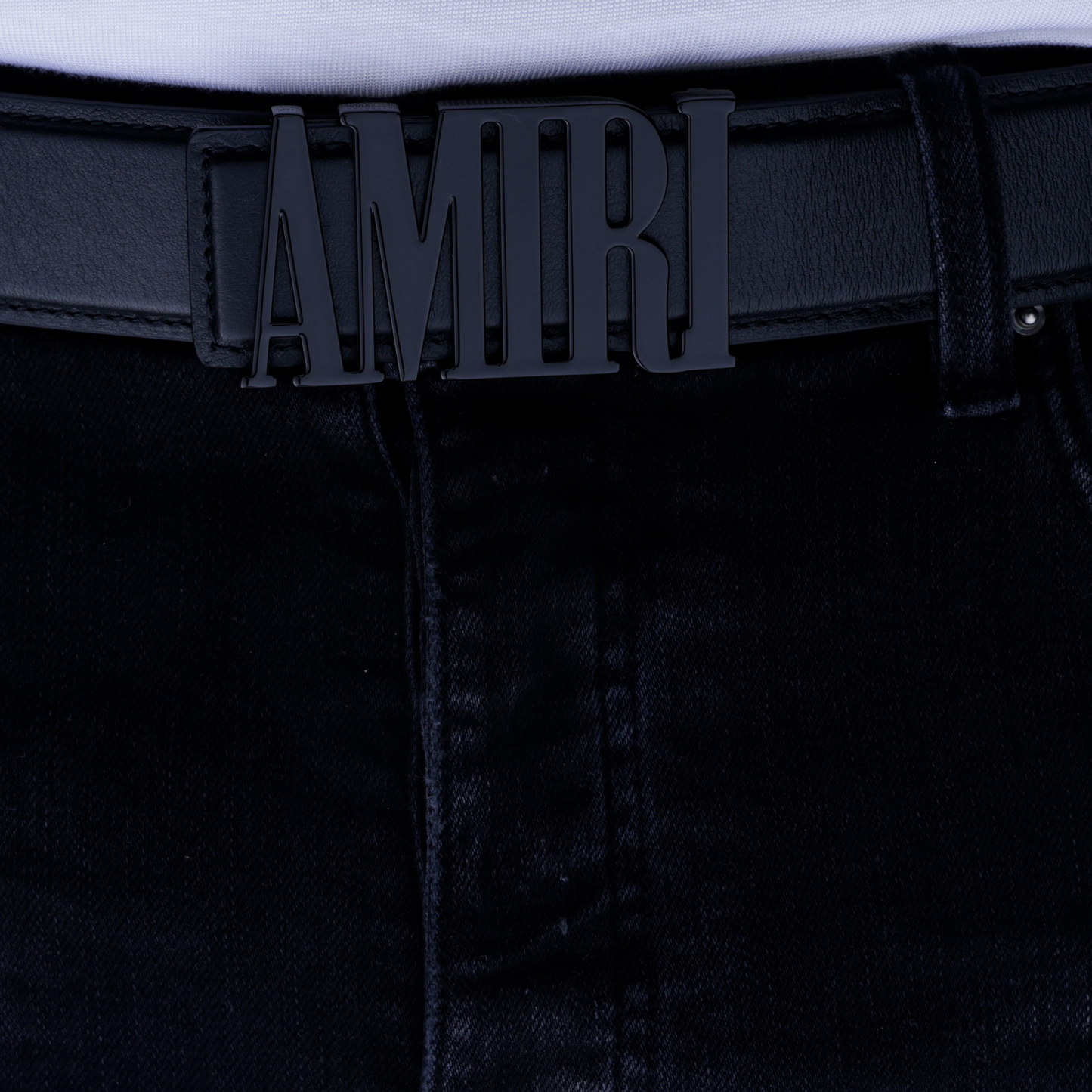 Cinturón Negro AMIRI MA Plaque