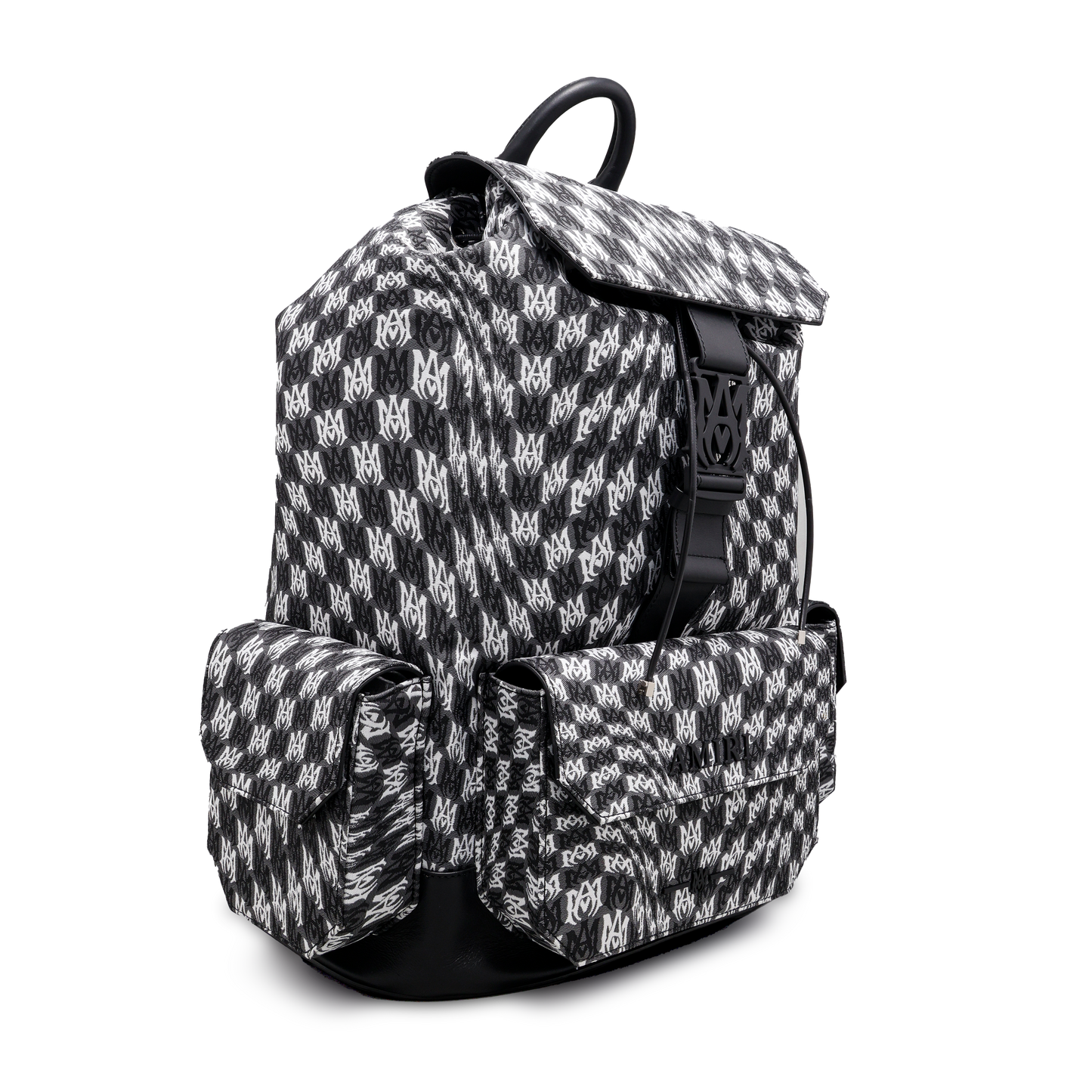 Mochila Negro AMIRI Wavy Checkerboard Print