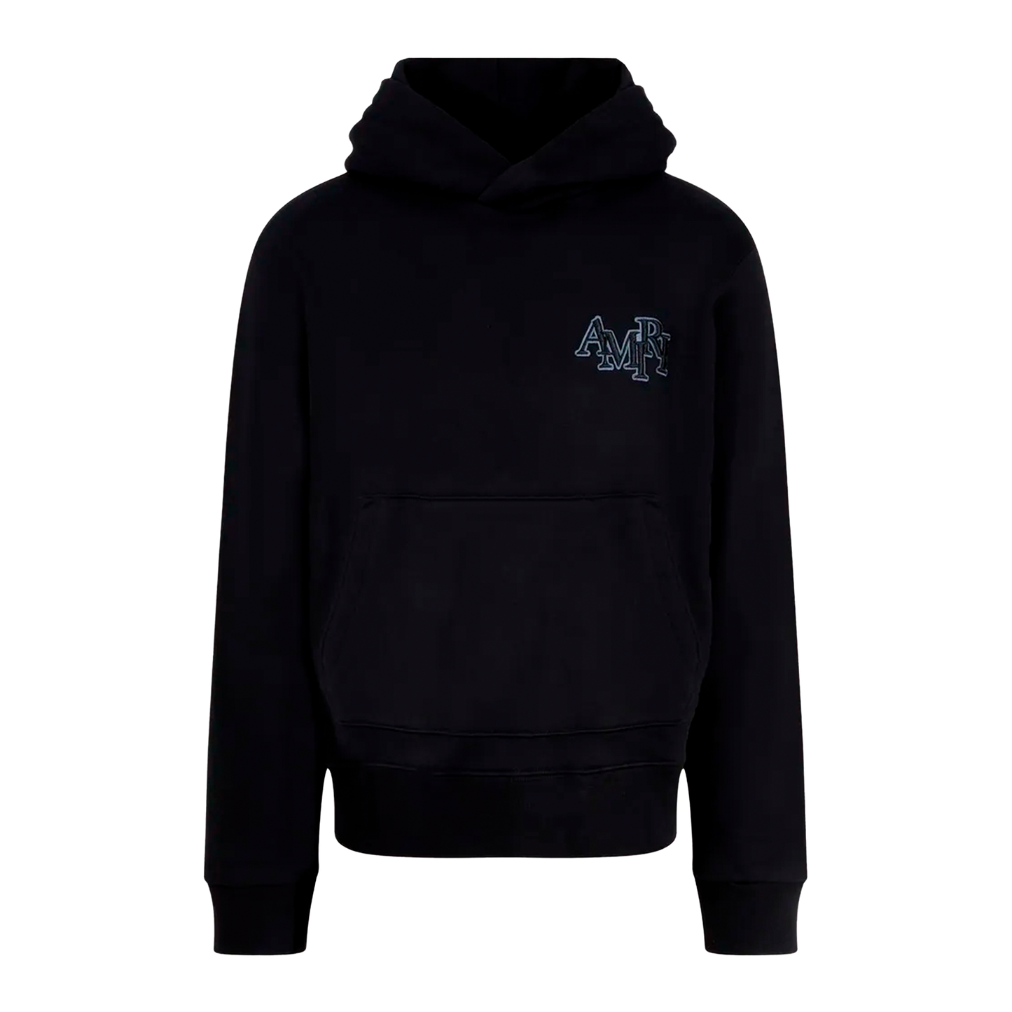 Buzo Tipo Hoodie Negro AMIRI Staggered Logo