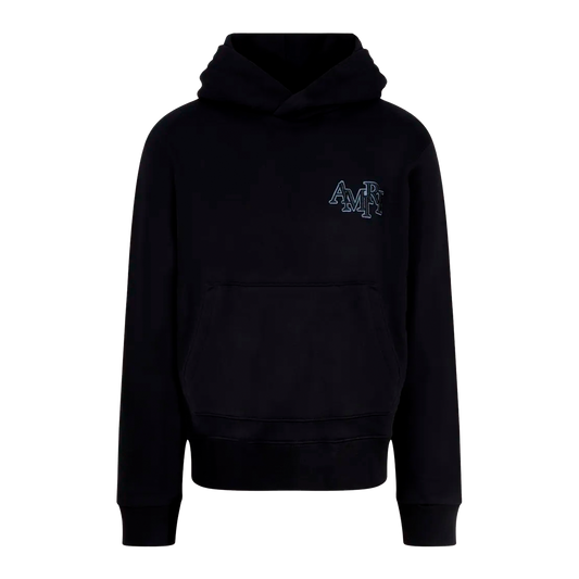 Buzo Tipo Hoodie Negro AMIRI Staggered Logo
