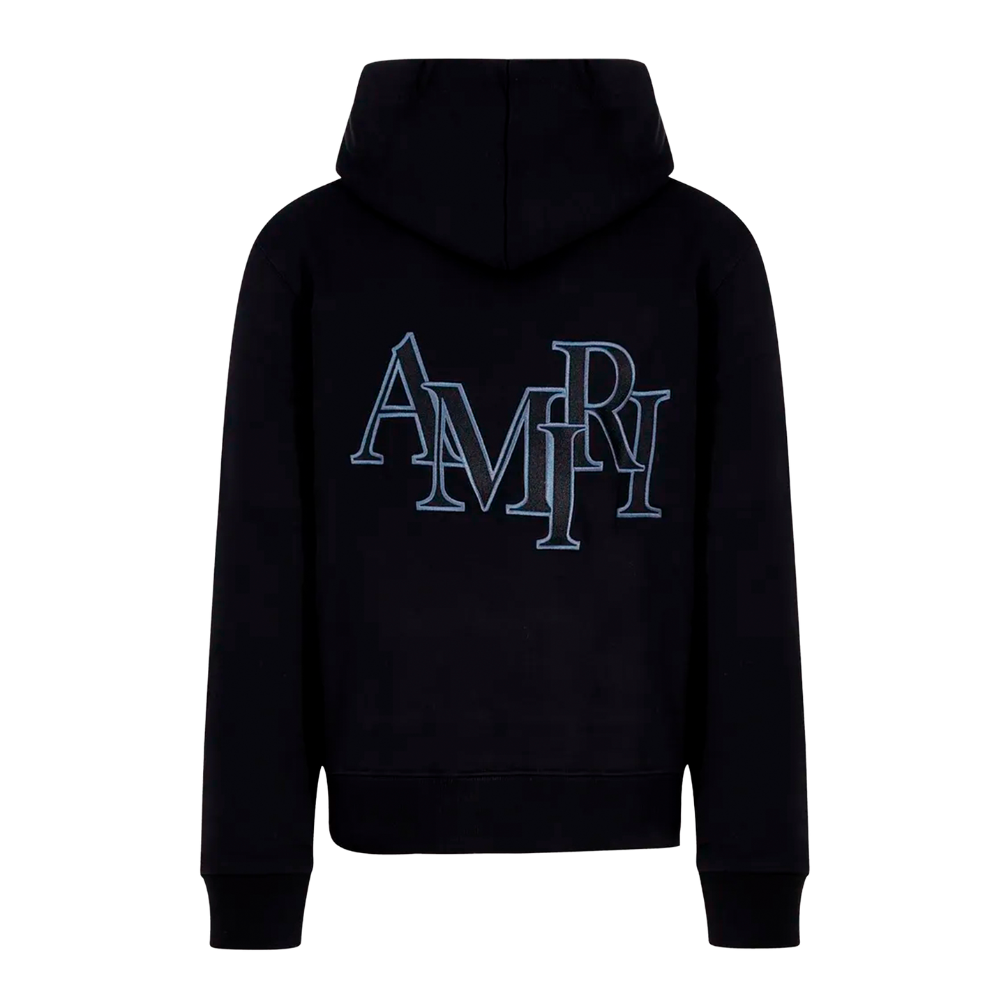 Buzo Tipo Hoodie Negro AMIRI Staggered Logo