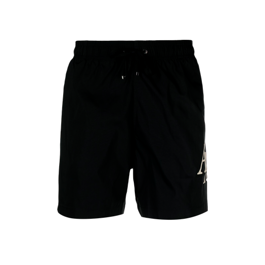Pantaloneta Negra AMIRI Logo
