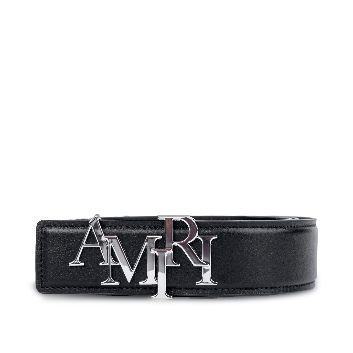 Cinturón Negro AMIRI 4 Cm Staggered