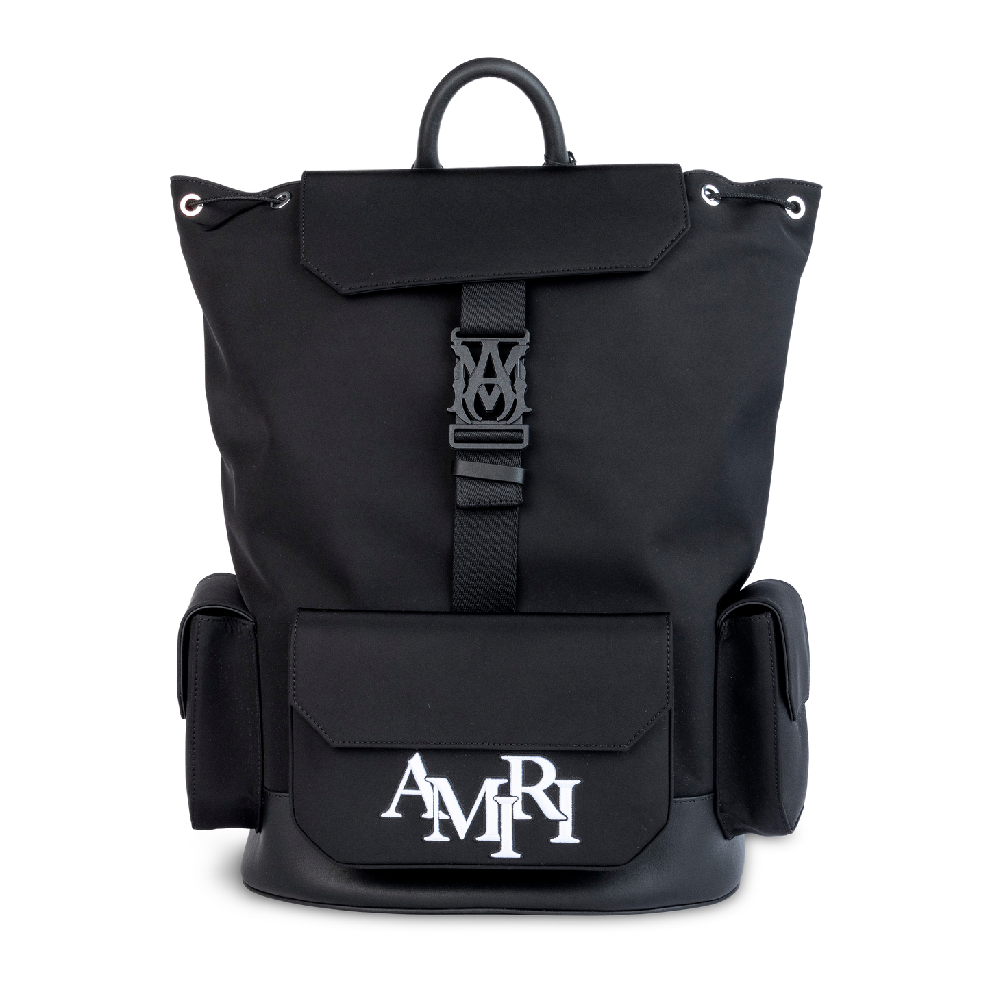 Mochila Negra AMIRI Staggered Logo