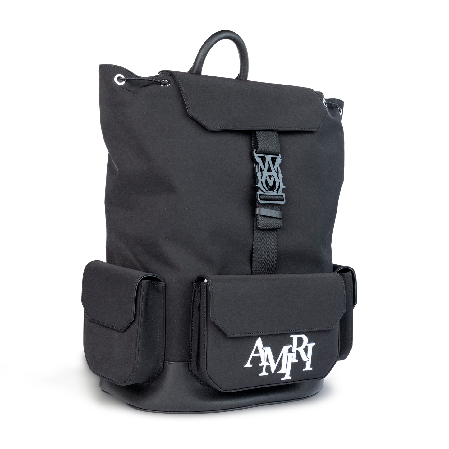 Mochila Negra AMIRI Staggered Logo