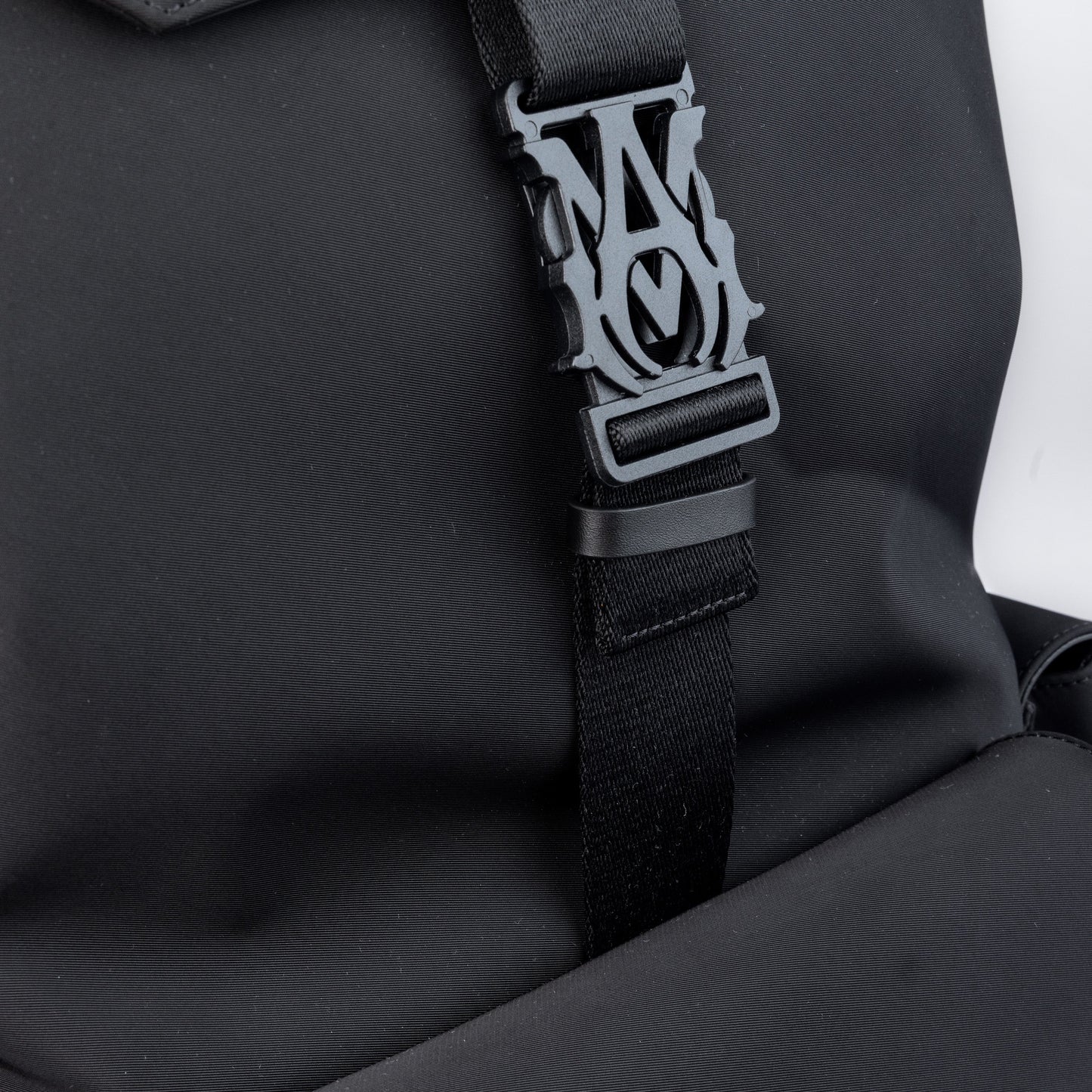 Mochila Negra AMIRI Staggered Logo