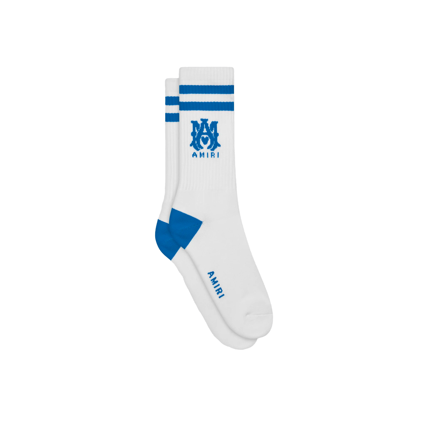 Medias Blancas Azul AMIRI MA Stripe