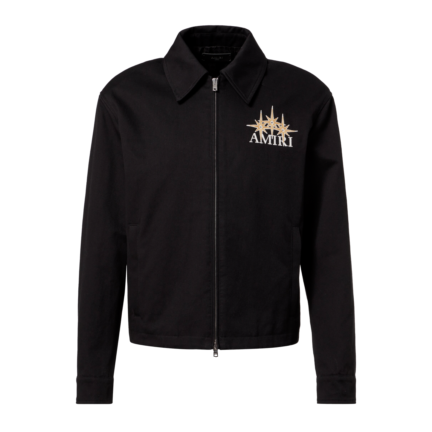 Chaqueta Negra AMIRI Starburst Zip